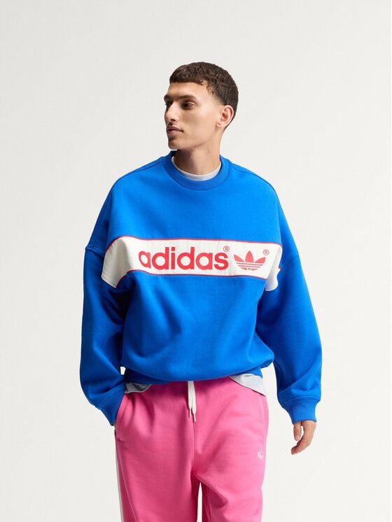 adidas adidas Bluza 172441 Niebieski Oversize
