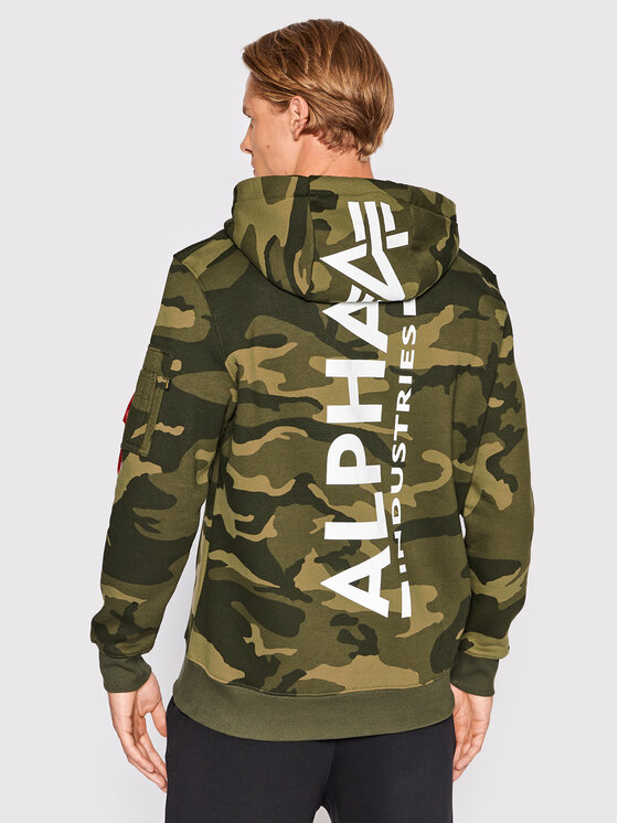 Alpha Industries Alpha Industries Sweatshirt Back Print 178318C Grün Regular Fit
