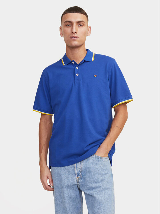 Férfi Pólóing Jack&Jones, Méret: L, Kék, Bluwin 12169064