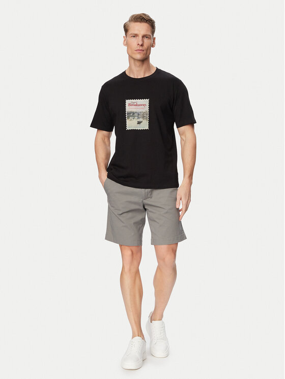 Jack & Jones Jack & Jones Tricou Montauk Photo 12290890 Negru Regular Fit