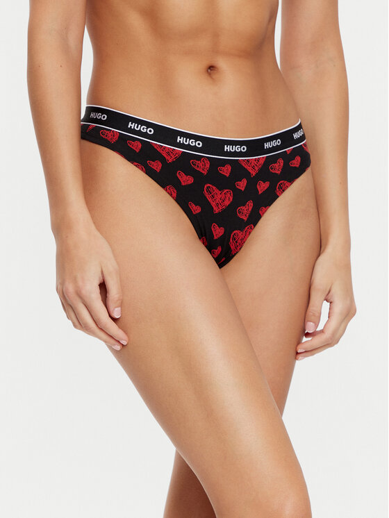 Chilot tanga HUGO Femei, Mărimea: XL, Negru, 50510622
