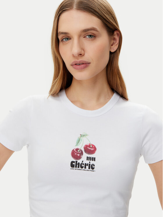 JJXX JJXX Marškinėliai Gigi 12277657 Balta Stretch Fit