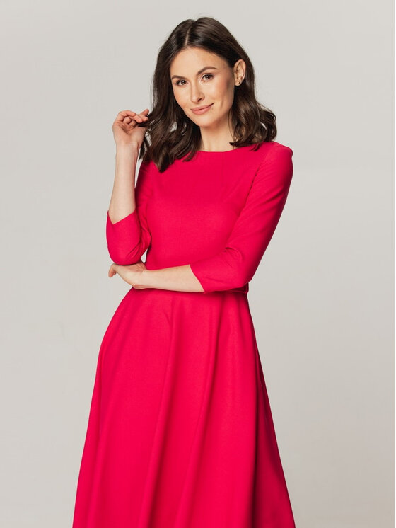 Willsoor Willsoor Sukienka koktajlowa 67344 Różowy A-Line Fit