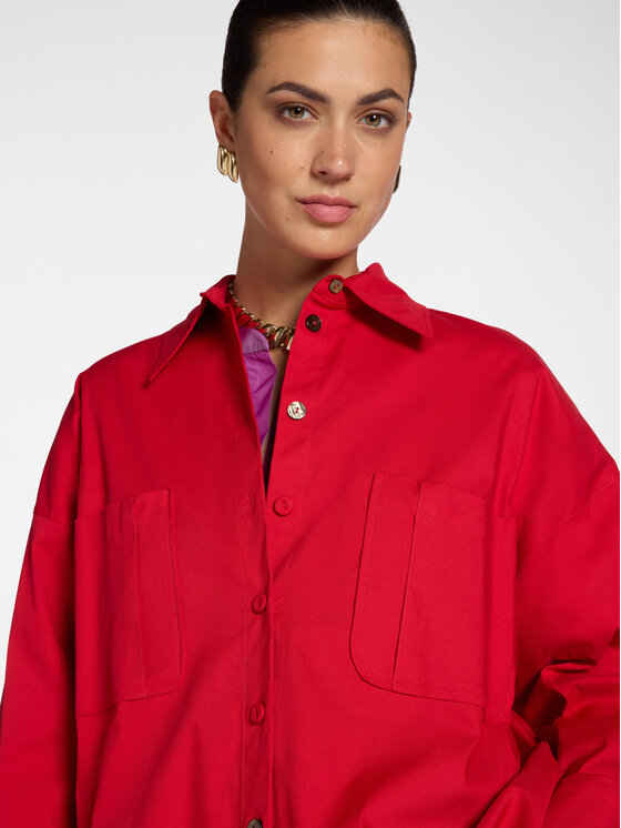 Elena Mirò Elena Mirò Koszula 5407E100112N016 Czerwony Regular Fit