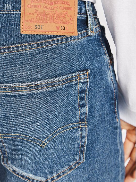 Levi's® Levi's® Pantaloni scurți de blugi 501® Hemmed 36512-0164 Bleumarin Regular Fit