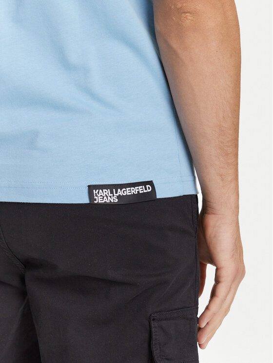 Karl Lagerfeld Jeans Karl Lagerfeld Jeans Тишърт A1M17003 Син Slim Fit