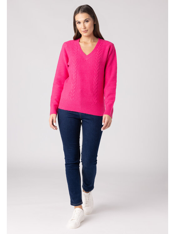 QUIOSQUE QUIOSQUE Sveter QUIOSQUE 6VF001501 Ružová Regular Fit