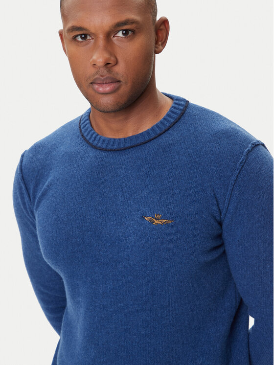 Aeronautica Militare Aeronautica Militare Džemper 252MA1608UL00924 Plava Regular Fit
