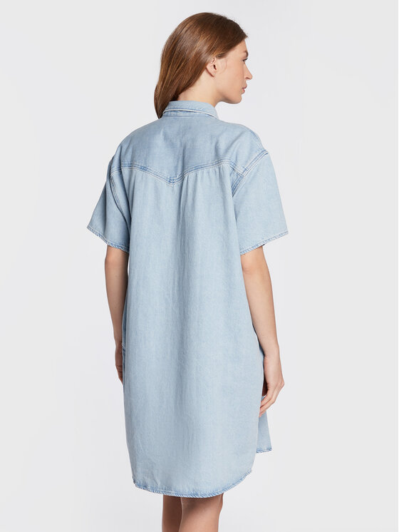 Levi's® Levi's® Дънкова рокля Elowen Western A3344-0001 Син Oversize
