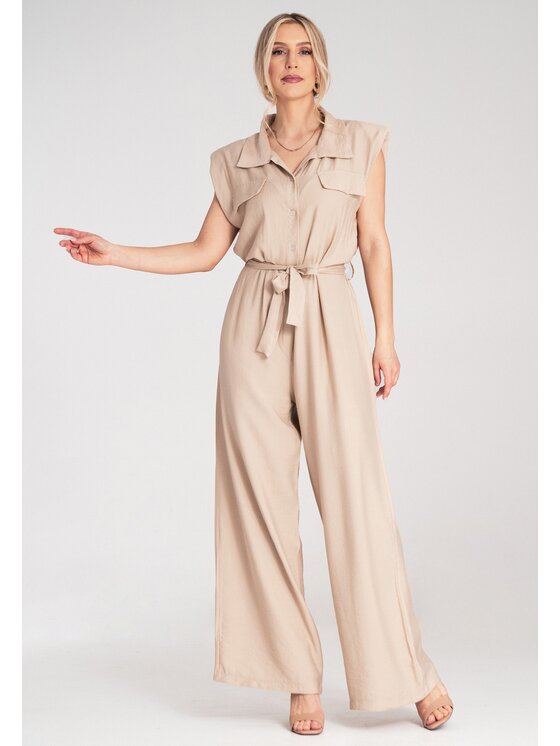 FIGL FIGL Overal M1176 Béžová Regular Fit