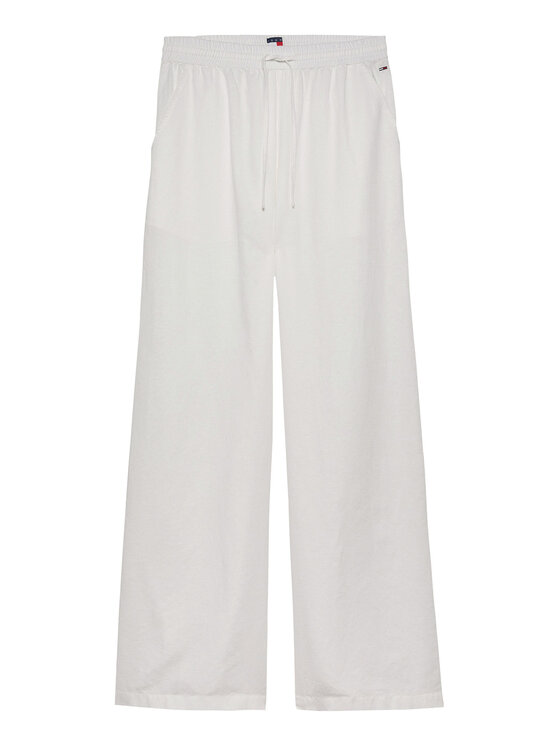 Tommy Jeans Tommy Jeans Pantaloni di tessuto DW0DW20352 Écru Regular Fit