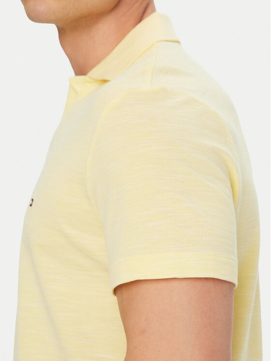 Tommy Hilfiger Tommy Hilfiger Pólóing Textured Oxford Pique MW0MW38482 Világossárga Regular Fit