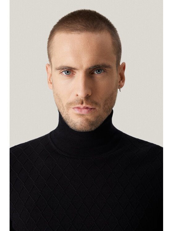 Próchnik Próchnik Sweter PM8 SW073225000128 Czarny Regular Fit