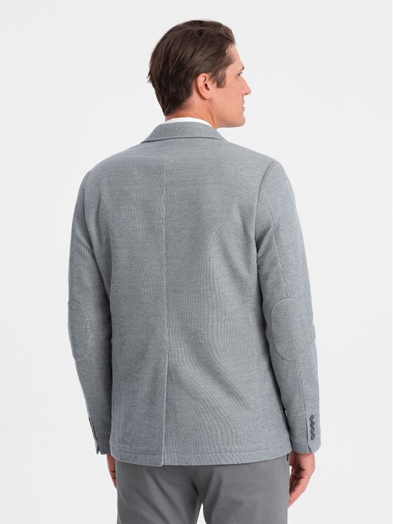 Ombre Ombre Sako OM-BLZB-0108 Šedá Regular Fit