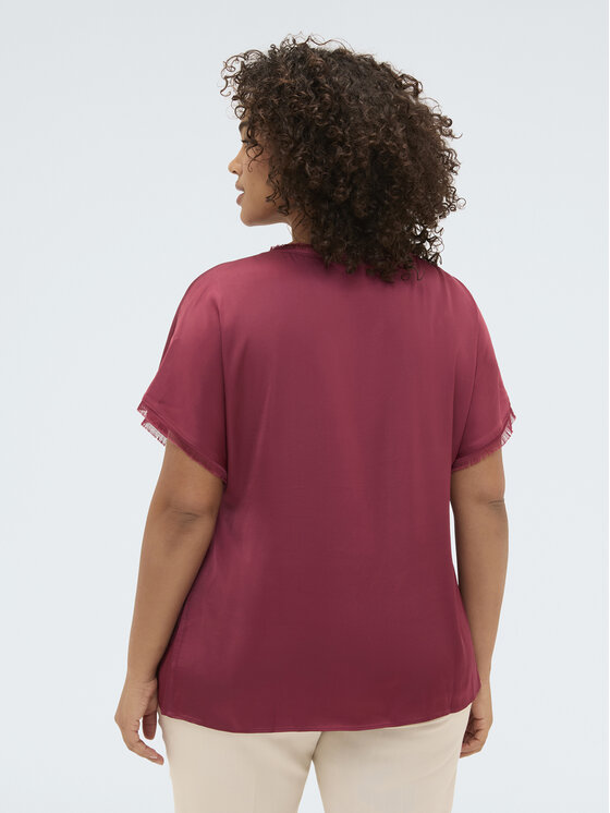 Fiorella Rubino Fiorella Rubino Bluzka 2009L000666N026 Czerwony Regular Fit