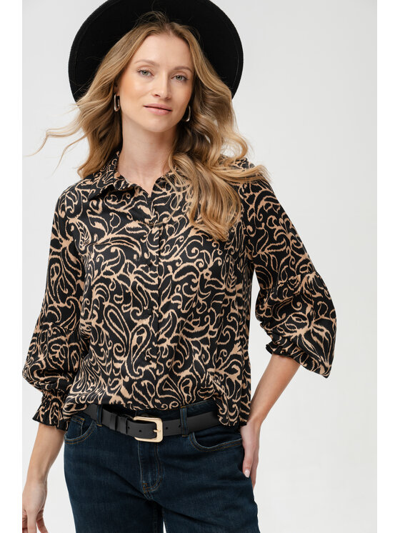 blue shadow blue shadow Koszula Lara 2 Czarny Regular Fit