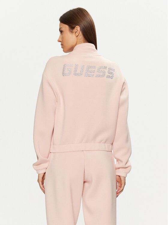 Guess Guess Bluza V4BQ14 K7UW2 Różowy Regular Fit
