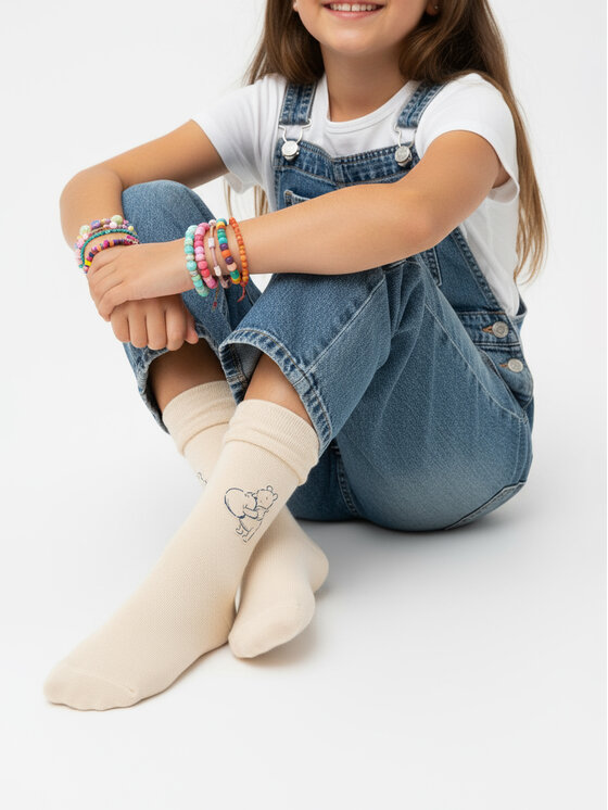 Winnie The Pooh Winnie The Pooh Șosete lungi CEO-ACCCS-AW25-216WTP Bej