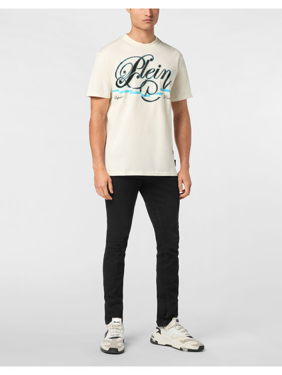 PHILIPP PLEIN PHILIPP PLEIN T-Shirt 24925 Biały Regular Fit