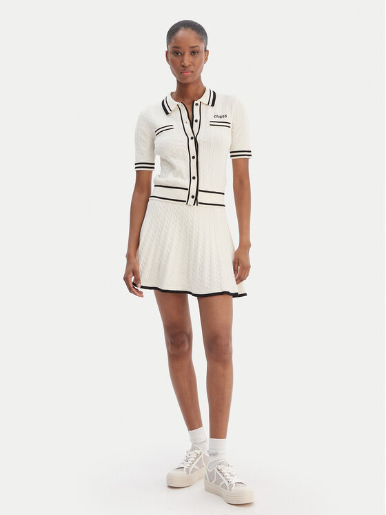 Guess Guess Cardigan V6RR02 Z4652 Écru Regular Fit