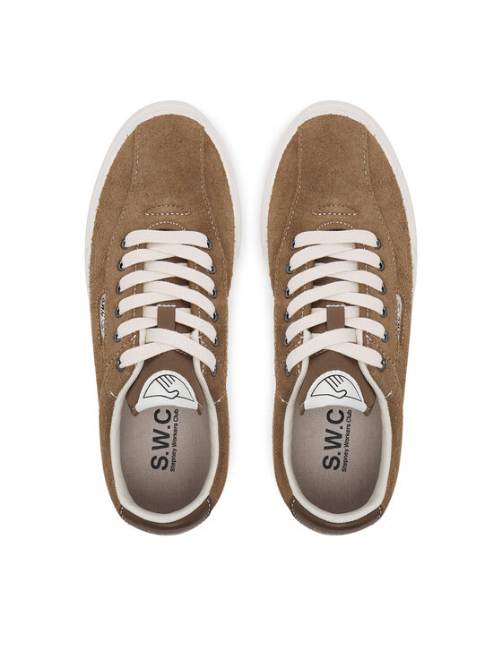 S.W.C Stepney Workers Club S.W.C Stepney Workers Club Tenis superge Dellow 02 Cup Suede YA22205 Rjava