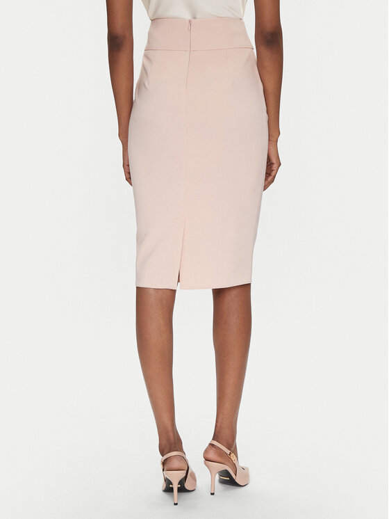 Rinascimento Rinascimento Puzdrová sukňa CFC0122808003 Ružová Regular Fit