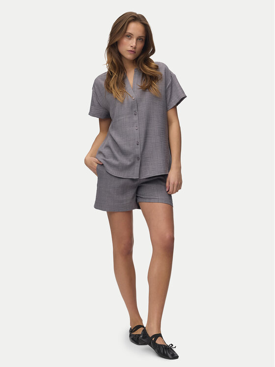 Vero Moda Vero Moda Шорти от плат Melaney 10325868 Сив Loose Fit