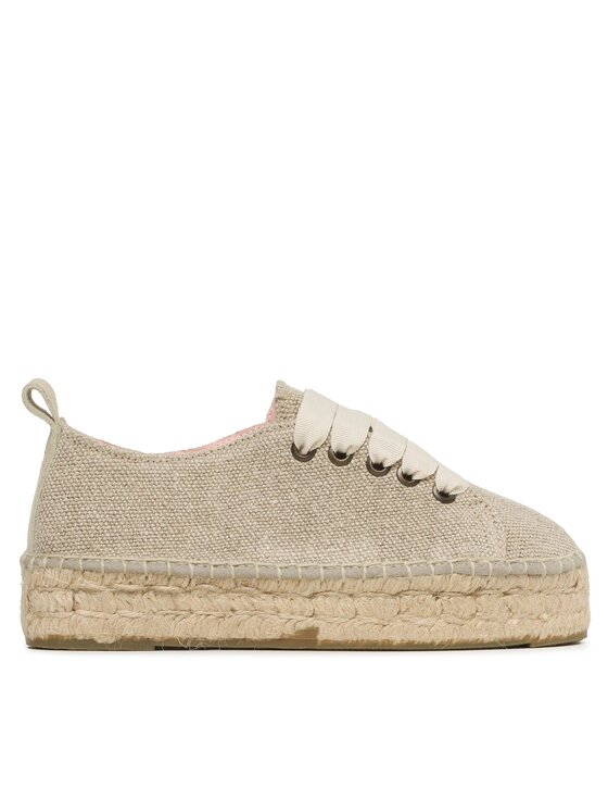 Manebi Manebi Espadrilky Lace-Up Espadrilles O 7.1 E0 Béžová