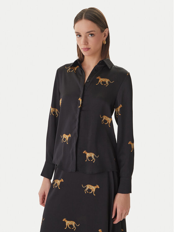 LOLA CASADEMUNT Cămașă LS2615051 Negru Regular Fit