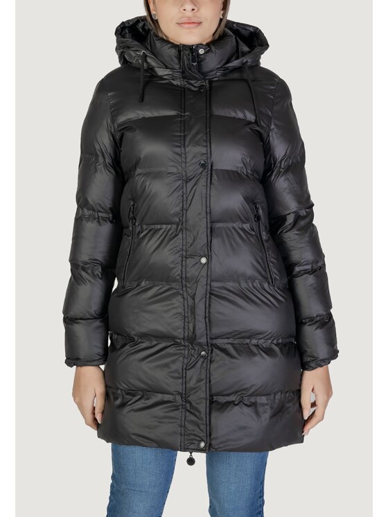 Sandro Ferrone Sandro Ferrone Giubbotto piumino S130YBEELIA Nero Slim Fit