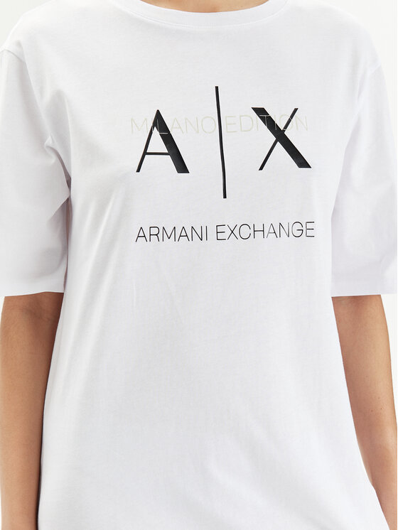 Armani Exchange Armani Exchange Každodenní šaty 3DYA79 YJ3RZ 1000 Bílá Relaxed Fit