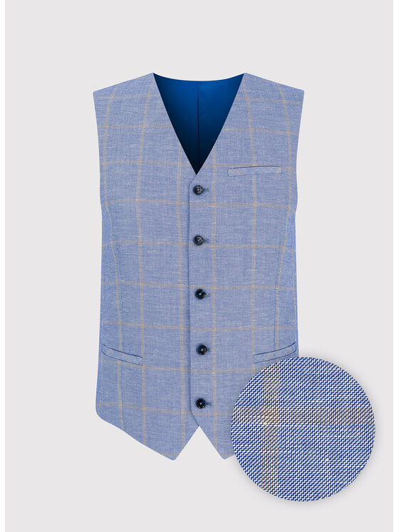 Pako Lorente Pako Lorente Kamizelka P24SF-8X-004 Niebieski Slim Fit