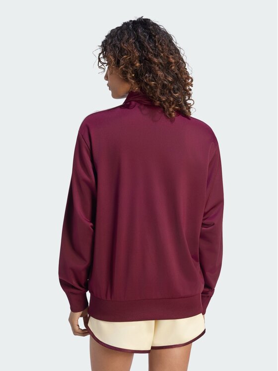 adidas adidas Bluza FIREBIRD Bordowy Loose Fit