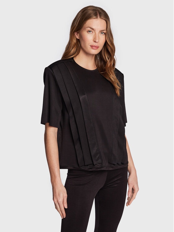 MVP Wardrobe Bluză 5Th Avenue MVPI2TS059.0JE0021 Negru Relaxed Fit 5Th imagine noua
