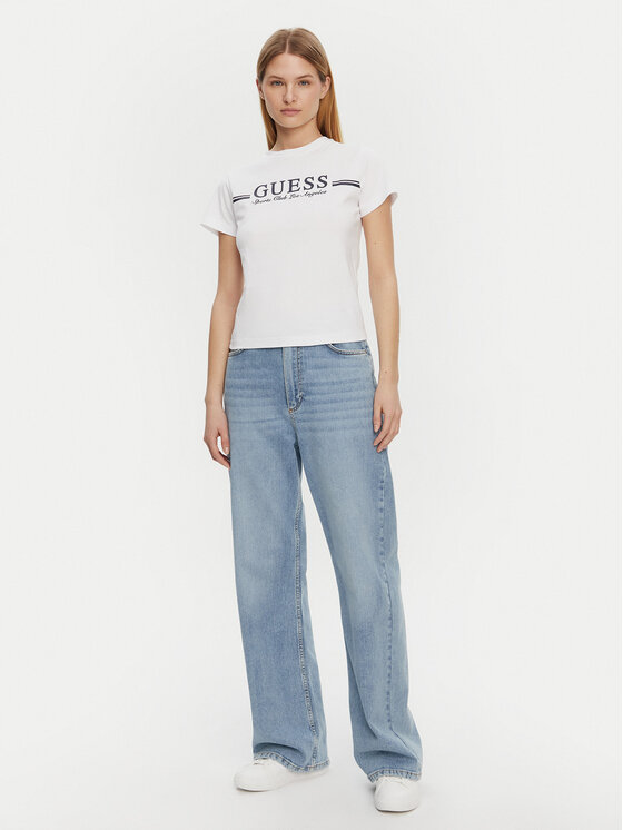 Guess Guess T-shirt V5GI03 I3Z14 Bijela Regular Fit
