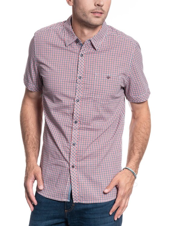Mustang Mustang Camicia COLLIN CHECK SHIRT Rosso Regular Fit