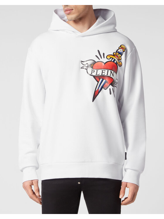 PHILIPP PLEIN PHILIPP PLEIN Bluza 1463 Biały Regular Fit