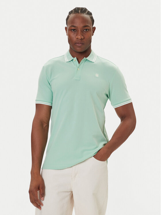 G-Star Raw G-Star Raw Polokošile Dunda D17127-5864 Zelená Slim Fit