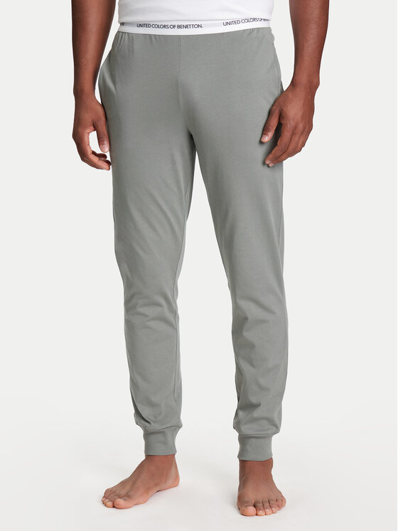 United Colors Of Benetton United Colors Of Benetton Pidžama hlače 30964F00V Siva Regular Fit