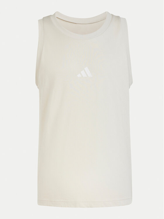 adidas adidas Tank-Top Essentials Small Logo IN6177 Beige Regular Fit