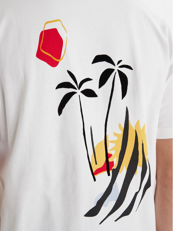 RVCA RVCA T-Shirt Cutship EVYZT00287 Bílá Relaxed Fit