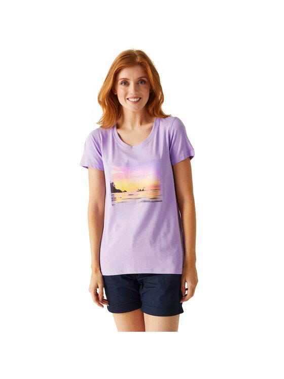 Regatta Regatta T-Shirt Filandra VIII Fioletowy Short Fit