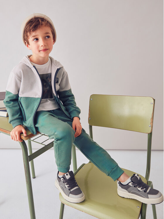 Mayoral Mayoral Majica dugih rukava 4426 Zelena Regular Fit