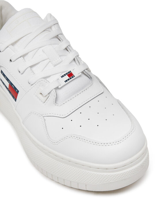 Tommy Jeans Tommy Jeans Sneakersy Tjw Retro Basket Flatform Ess EN0EN02506 Bílá