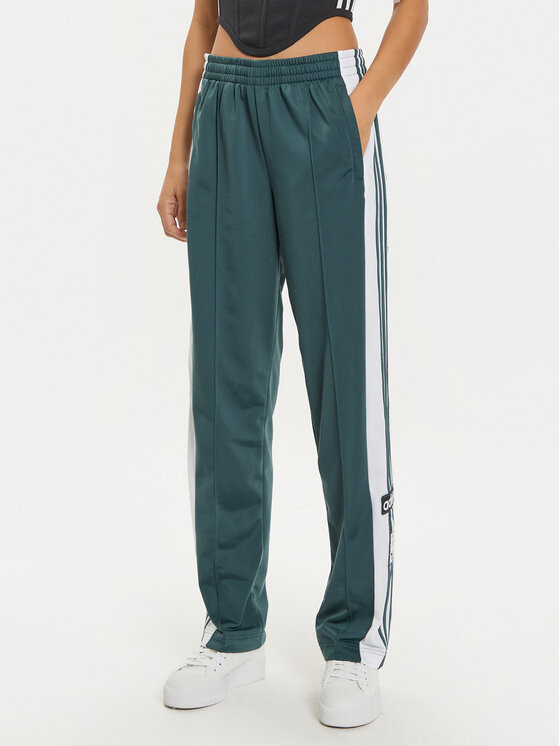 adidas adidas Sportinės kelnės Adibreak IZ2761 Žalia Loose Fit