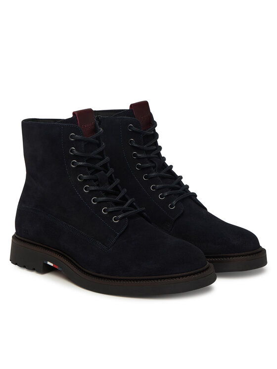 Tommy Hilfiger Tommy Hilfiger Kozačky Comfort Lwt FM0FM05594 Tmavomodrá
