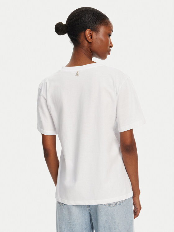 Patrizia Pepe Patrizia Pepe Tricou 2M4422/J274-W146 Alb Regular Fit
