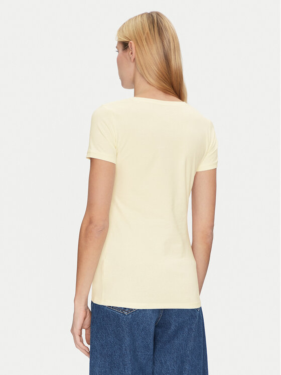 Guess Guess T-shirt W2YI45 J1314 Giallo Slim Fit