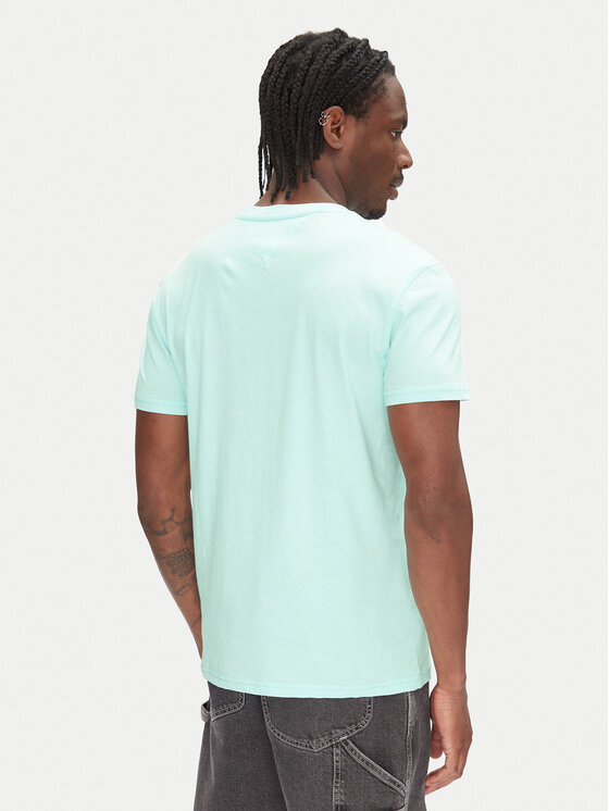Tommy Jeans Tommy Jeans T-särk Linear Logo DM0DM20744 Roheline Regular Fit