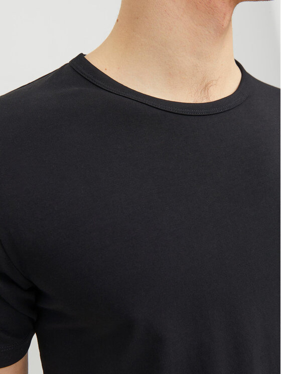 Jack&Jones Jack&Jones Tricou Basic 12058529 Negru Stretch Fit